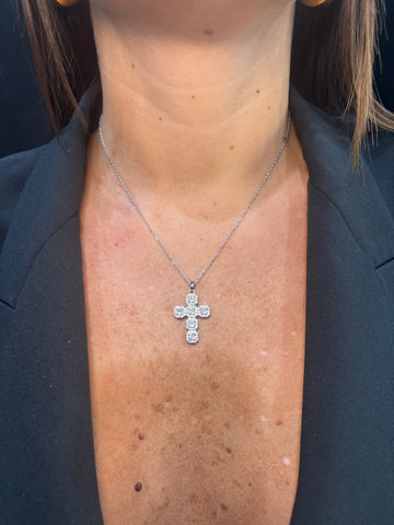 Collana croce strass 💠