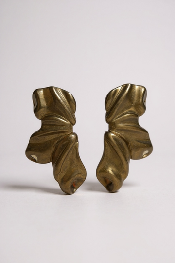 Orecchini foglia gold✨