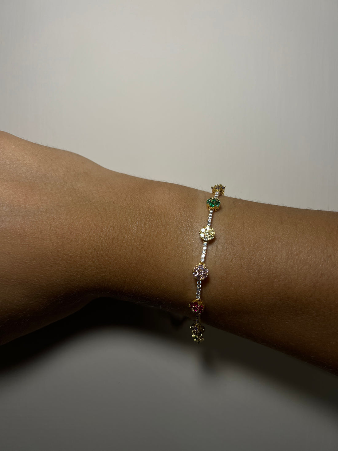 Bracciale fiori multicolor