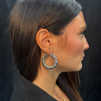 Orecchini cerchio corda