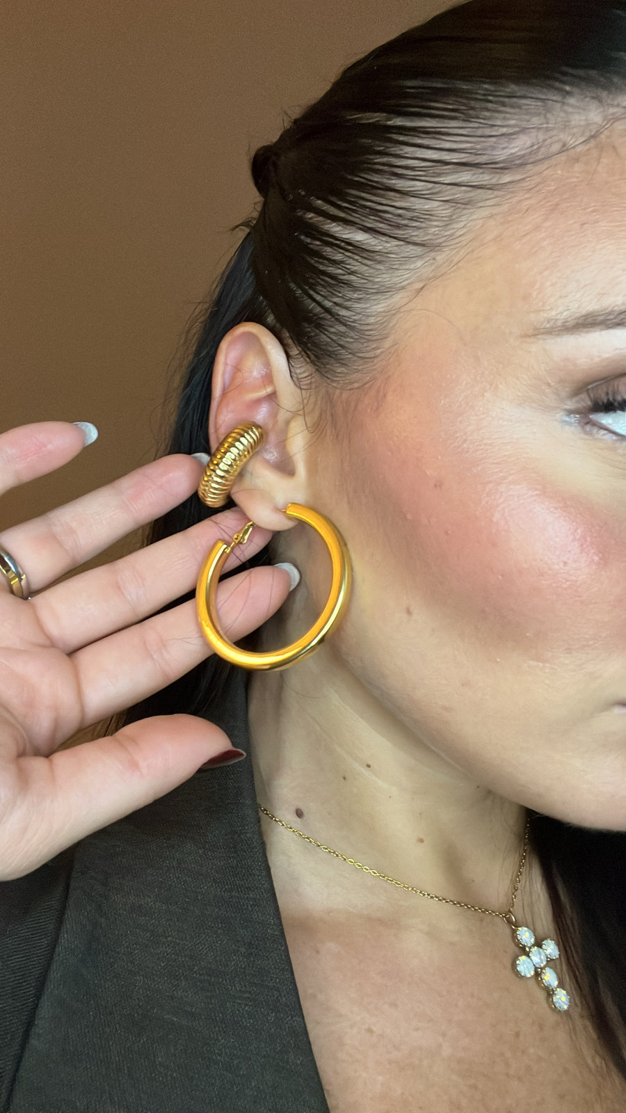 EarCuff stringhe Big Gold