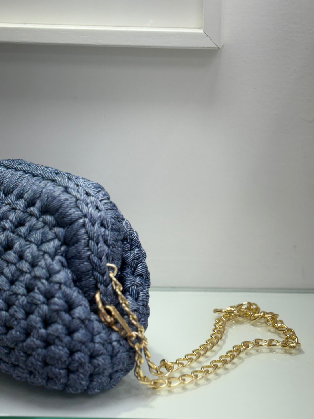 Borsa soft Knit denim💙