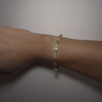 Bracciale fiori multicolor